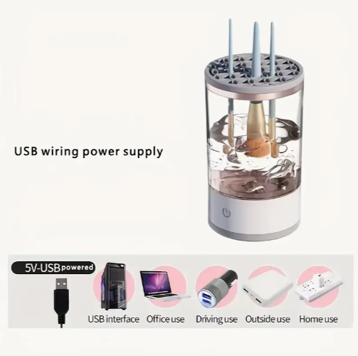 USB Plug Portable Electric Makeup Brush Cleaner